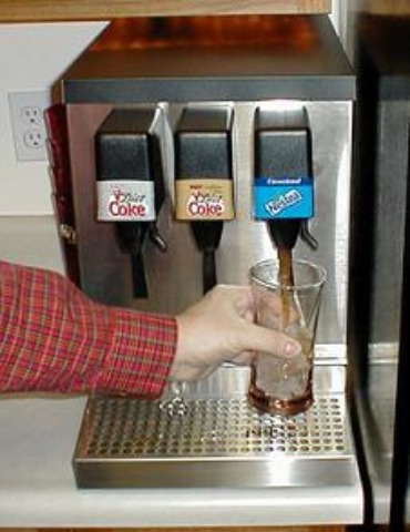 Soda from a machine is different from soda in a can